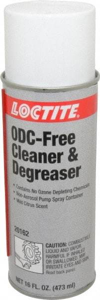 Loctite - 16 oz Can Cleaner/Degreaser - Liquid, Hydrocarbon-Based, Unscented - Americas Tooling