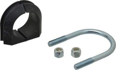 ZSI - 1-1/2" Pipe, Steel U Bolt Clamp with Cushion - Electro Galvanized, 3/4" Panel Thickness - Americas Tooling