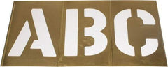 C.H. Hanson - 33 Piece, 10 Inch Character Size, Brass Stencil - Contains Letters - Americas Tooling