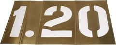 C.H. Hanson - 13 Piece, 10 Inch Character Size, Brass Stencil - Contains Numbers - Americas Tooling