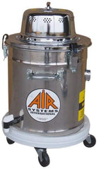 AIR Systems - 5 Gal, Stainless Steel Tank, Dry, Toxic Dust Vacuum Cleaner - 1.3 hp, 7.5 Amps - Americas Tooling