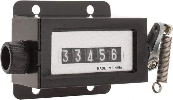 Value Collection - 5 Digit Mechanical & Digital Display Counter - Rotary Knob Reset - Americas Tooling