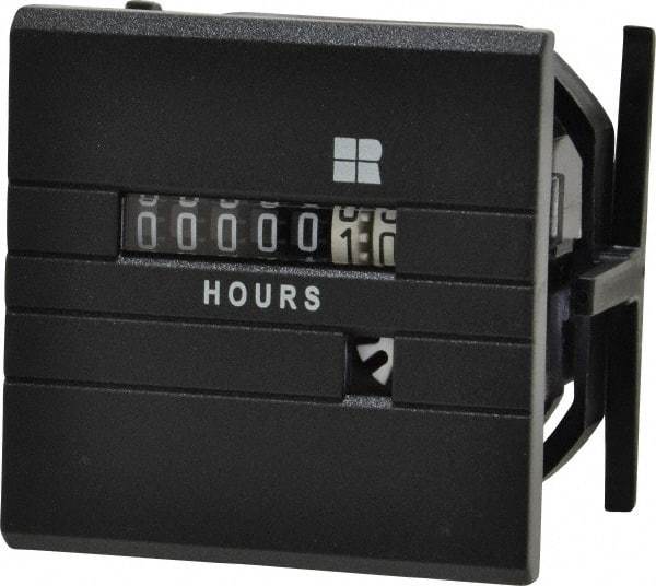 Trumeter - 7 Digit Wheel Display Hour Meter - No Reset - Americas Tooling