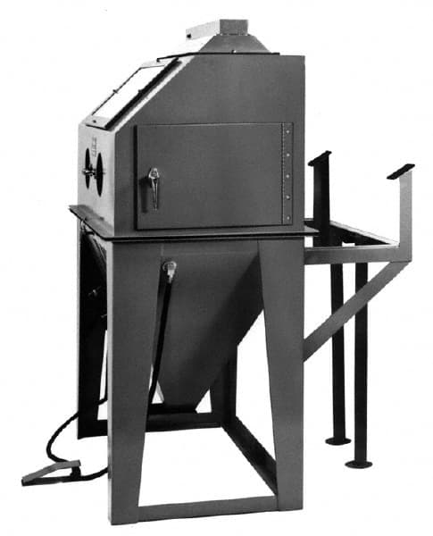 Econoline - 46" Wide x 65" High x 54" Deep Sandblasting Cabinet - Working Dimensions 42" Wide x 23" High x 24" Deep - Americas Tooling