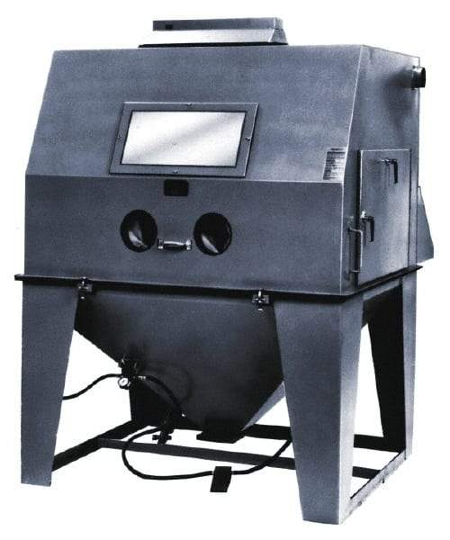 Econoline - 62" Wide x 82" High x 74" Deep Sandblasting Cabinet - Working Dimensions 60" Wide x 40" High x 30" Deep - Americas Tooling