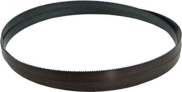 Starrett - 8 TPI, 10' Long x 3/4" Wide x 0.032" Thick, Welded Band Saw Blade - Carbon Steel, Toothed Edge, Raker Tooth Set, Flexible Back, Contour Cutting - Americas Tooling