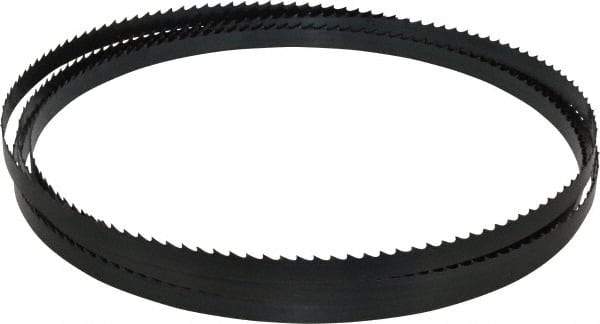 Starrett - 4 TPI, 12' 10" Long x 1/2" Wide x 0.025" Thick, Welded Band Saw Blade - Carbon Steel, Toothed Edge, Raker Tooth Set, Flexible Back, Contour Cutting - Americas Tooling