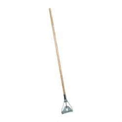 Rubbermaid - 60" Wood Quick Connect Mop Handle - 15/16" Handle Diam, Steel Connector, Use with Wet Mops - Americas Tooling