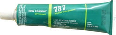 Dow Corning - 3 oz Cartridge Clear RTV Silicone Joint Sealant - -85 to 350°F Operating Temp, 14 min Tack Free Dry Time, 24 hr Full Cure Time, Series 737 - Americas Tooling