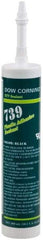 Dow Corning - 10.1 oz Cartridge Black RTV Silicone Joint Sealant - -49 to 392°F Operating Temp, 75 min Tack Free Dry Time, 24 to 72 hr Full Cure Time, Series 739 - Americas Tooling