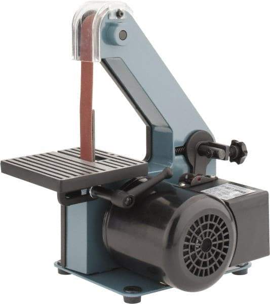 Enco - 30 Inch Long x 1 Inch Wide Belt Sanding Machine - 1/4 Hp, Single Phase - Americas Tooling