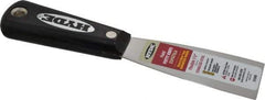 Hyde Tools - 1-1/2" Wide Stainless Steel Putty Knife - Flexible, Nylon Handle, 7-3/4" OAL - Americas Tooling