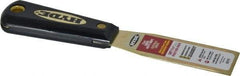 Hyde Tools - 1-5/16" Wide Brass Putty Knife - Stiff, Nylon Handle, 7-3/4" OAL - Americas Tooling