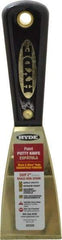 Hyde Tools - 2" Wide Brass Putty Knife - Stiff, Nylon Handle, 7-3/4" OAL - Americas Tooling