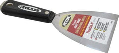 Hyde Tools - 4" Wide Carbon Steel Taping Knife - Flexible, Hammerhead Nylon Handle, 8-1/4" OAL - Americas Tooling