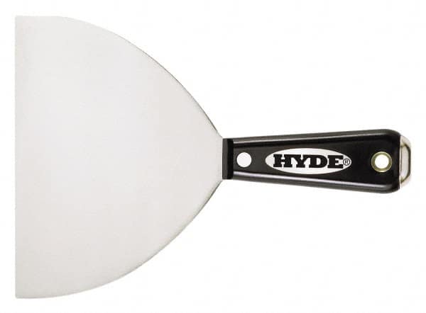 Hyde Tools - 4" Wide Stainless Steel Taping Knife - Flexible, Nylon Handle, 8-1/8" OAL - Americas Tooling