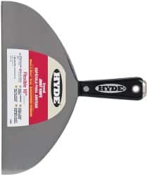 Hyde Tools - 10" Wide Carbon Steel Taping Knife - Flexible, Hammerhead Nylon Handle, 8-3/8" OAL - Americas Tooling