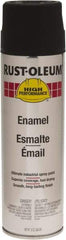 Rust-Oleum - Black, 15 oz Net Fill, Flat, Enamel Spray Paint - 14 Sq Ft per Can, 15 oz Container, Use on Rust Proof Paint - Americas Tooling