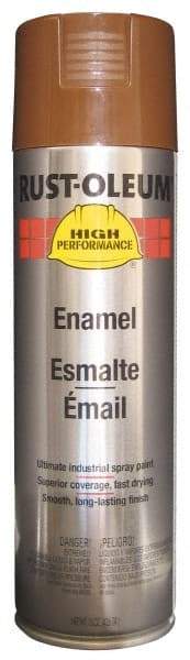 Rust-Oleum - Chestnut Brown, 15 oz Net Fill, Gloss, Enamel Spray Paint - 14 Sq Ft per Can, 15 oz Container, Use on Rust Proof Paint - Americas Tooling