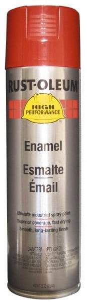 Rust-Oleum - Bright Red, 15 oz Net Fill, Gloss, Enamel Spray Paint - 14 Sq Ft per Can, 15 oz Container, Use on Rust Proof Paint - Americas Tooling