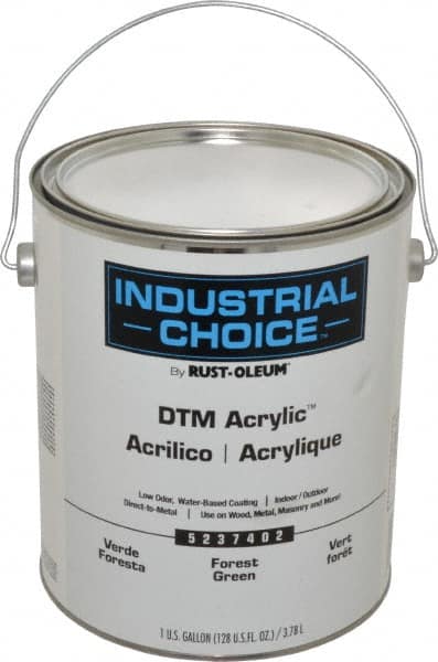 Rust-Oleum - 1 Gal Forest Green Semi Gloss Finish Alkyd Enamel Paint - Interior/Exterior, Direct to Metal, <250 gL VOC Compliance - Americas Tooling