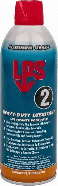 LPS - 16 oz Aerosol Nondrying Film Lubricant - Clear Amber, Food Grade - Americas Tooling