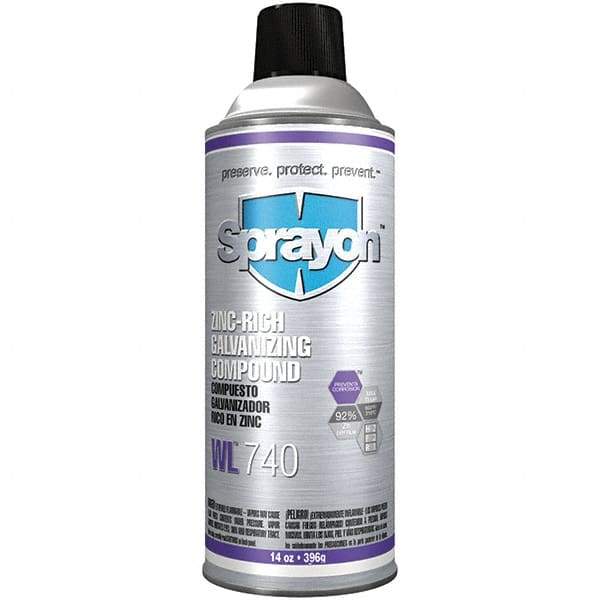 Sprayon - 16 oz Zinc Cold Galvanizing Compound - Comes in Aerosol - Americas Tooling