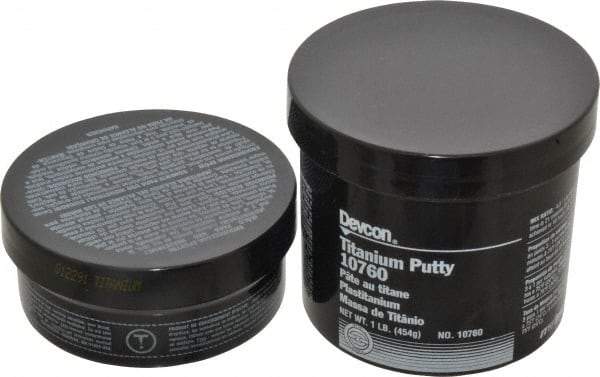 Devcon - 1 Lb Kit Gray Epoxy Resin Putty - 150°F (Wet), 350°F (Dry) Max Operating Temp, 16 hr Full Cure Time - Americas Tooling