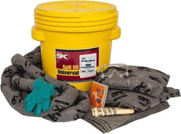 Brady SPC Sorbents - 15 Gal Capacity Universal Spill Kit - 20 Gal Polyethylene Lab Pack - Americas Tooling