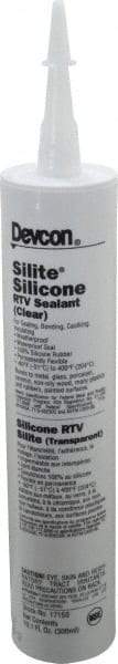 Devcon - 10.3 oz Cartridge Clear RTV Silicone Joint Sealant - -60 to 248°F Operating Temp - Americas Tooling