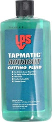 LPS - Tapmatic AquaCut, 16 oz Bottle Cutting & Tapping Fluid - Water Soluble, For Boring, Broaching, Drawing, Drilling, Engraving, Facing, Finishing, Grinding, Milling, Reaming, Sawing, Stamping, Tapping, Threading, Turning - Americas Tooling