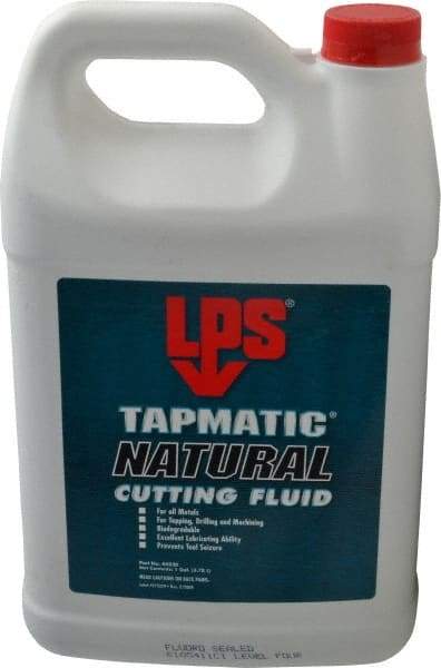 LPS - Tapmatic Natural, 1 Gal Bottle Cutting & Tapping Fluid - Straight Oil, For Boring, Broaching, Drilling, Engraving, Facing, Milling, Reaming, Sawing, Tapping, Threading, Turning - Americas Tooling