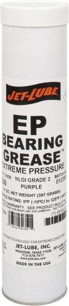 Jet-Lube - 14 oz Cartridge Extreme Pressure Grease - Purple, Extreme Pressure, 325°F Max Temp, NLGIG 2, - Americas Tooling