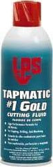 LPS - Tapmatic #1 Gold, 11 oz Aerosol Cutting & Tapping Fluid - Straight Oil, For Boring, Broaching, Drilling, Engraving, Facing, Milling, Reaming, Sawing, Tapping, Threading, Turning - Americas Tooling