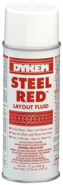 Dykem - Red Layout Fluid - 12 Ounce Aerosol Can - Americas Tooling