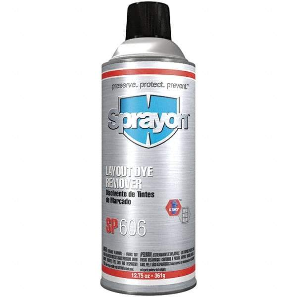 Sprayon - Layout Fluid Remover - 16 Ounce Aerosol Can, 12-3/4 Ounce Net Fill - Americas Tooling