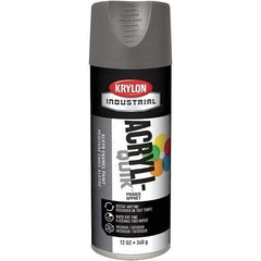 Krylon - Gray, 12 oz Net Fill, Gloss, Primer Spray Paint - 15 to 20 Sq Ft per Can, 16 oz Container - Americas Tooling