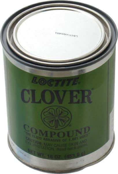 Loctite - 1 Lb Grease Compound - Compound Grade Ultra Fine, Grade 7A, 1,200 Grit, Black & Gray, Use on General Purpose - Americas Tooling