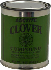 Loctite - 1 Lb Grease Compound - Compound Grade Coarse, Grade G, 80 Grit, Black & Gray, Use on General Purpose - Americas Tooling