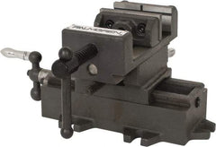 Palmgren - 3" Jaw Opening Capacity x 1-3/8" Throat Depth, Horizontal Drill Press Vise - 3" Wide Jaw, Cross Slide Base, Standard Speed, 5-1/2" OAL x 5-5/8" Overall Height - Americas Tooling