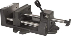 Palmgren - 6" Jaw Opening Capacity x 1-7/8" Throat Depth, Horizontal Drill Press Vise - 6" Wide Jaw, Stationary Base, Standard Speed, 14-1/2" OAL x 4-5/16" Overall Height - Americas Tooling