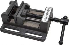 Palmgren - 3" Jaw Opening Capacity x 1-1/8" Throat Depth, Horizontal Drill Press Vise - 3" Wide Jaw, Stationary Base, Standard Speed, 6-1/2" OAL x 2-7/16" Overall Height - Americas Tooling