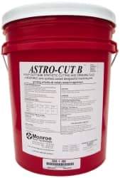 Monroe Fluid Technology - Astro-Cut B, 5 Gal Pail Cutting & Grinding Fluid - Semisynthetic, For CNC Milling, Drilling, Tapping, Turning - Americas Tooling