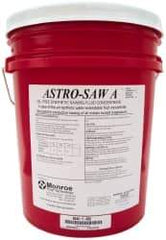 Monroe Fluid Technology - Astro-Saw A, 5 Gal Pail Sawing Fluid - Water Soluble - Americas Tooling