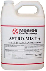 Monroe Fluid Technology - Astro-Mist A, 1 Gal Bottle Grinding Fluid - Synthetic, For Light Machining - Americas Tooling