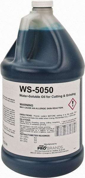 Rustlick - Rustlick WS-5050, 1 Gal Bottle Cutting & Grinding Fluid - Water Soluble, For Broaching, CNC Machining, Drilling, Milling - Americas Tooling