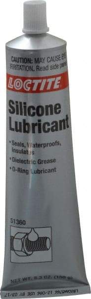 Loctite - 5.3 oz Tube Silicone Lubricant - Translucent, Food Grade - Americas Tooling