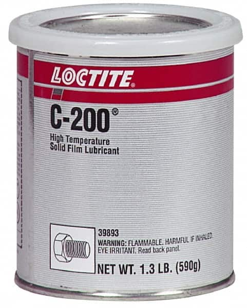 Loctite - 1.3 Lb Can Dry Film Lubricant - Dark Gray, 2,400°F Max - Americas Tooling