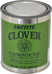 Loctite - 1 Lb Grease Compound - Compound Grade Coarse, Grade F, 100 Grit, Black & Gray, Use on General Purpose - Americas Tooling