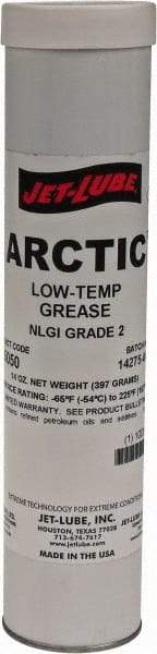 Jet-Lube - 14 oz Cartridge Low Temperature Grease - Amber, Low Temperature, 225°F Max Temp, NLGIG 2, - Americas Tooling